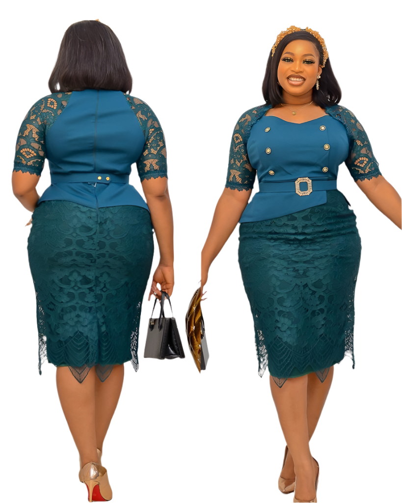 A green ladies dress