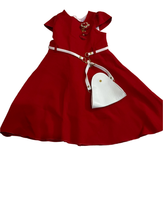 A  red kiddie dress